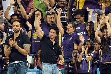 Shah Rukh Khan co-owns Kolkata Knight Riders.  Punit Paranjpe / AFP