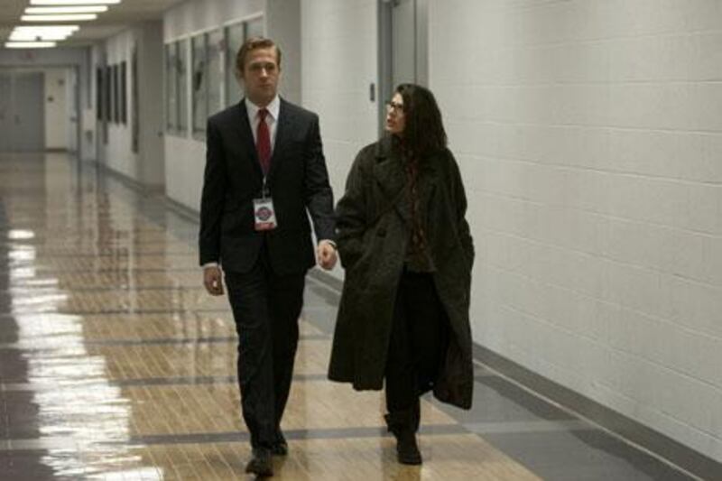 Ryahn Gosling and Maria Tomei in The Ides of March.