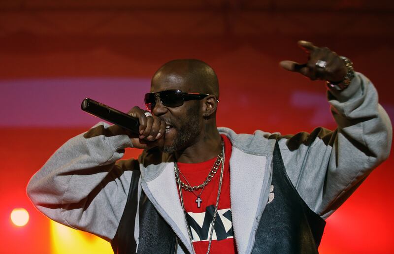 epa09114255 (FILE) - US rapper and actor DMX (Earl Simmons) performs on stage during his concert at Warsaw Challenge 2014 in Sowinski Park, Warsaw, Poland, 11 May 2014 (reissued 03 April 2021). According to media reports US rapper DMX was hospitalized late 02 April 2021 in a critical state.  EPA/RAFAL GUZ POLAND OUT *** Local Caption *** 51362124