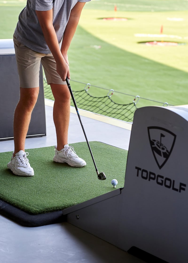 The chips can even provide data for point-scoring and other challenges. Courtesy Topgolf