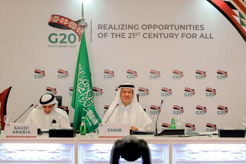 Saudi Arabia, which holds the presidency of the G20 this year insisted on Mexico's participation to greenlight the output curbs. Courtesy Saudi Arabia ministry of media