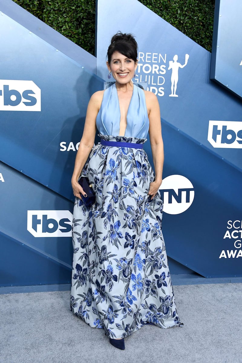 Lisa Edelstein in Christian Pellizzari at the 26th Annual Screen Actors Guild Awards at The Shrine Auditorium on January 19, 2020 in Los Angeles, California. AFP