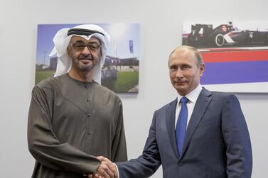 Sheikh Mohamed bin Zayed, Crown Prince of Abu Dhabi and Deputy Supreme Commander of the UAE Armed Forces, met Russian leader Vladimir Putin in Moscow last year.