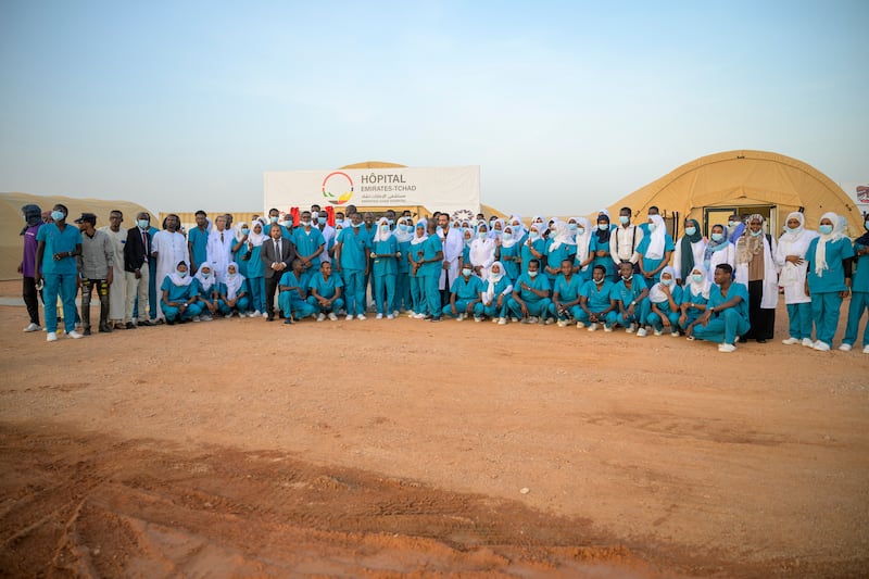 The medical and non-medical staff of the new hospital 