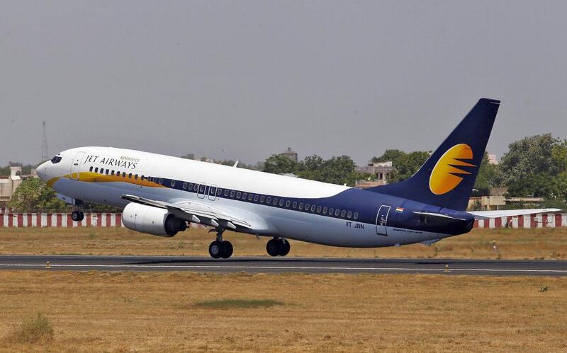 Jet Airways said the increase in passenger numbers and a rise in aircraft use that helped to improve the carrier’s financial performance in the fourth quarter of 2015. Amit Dave /Reuters