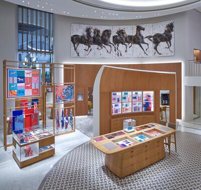 An interior view of the new Hermès store at The Dubai Mall. Robert Bova
