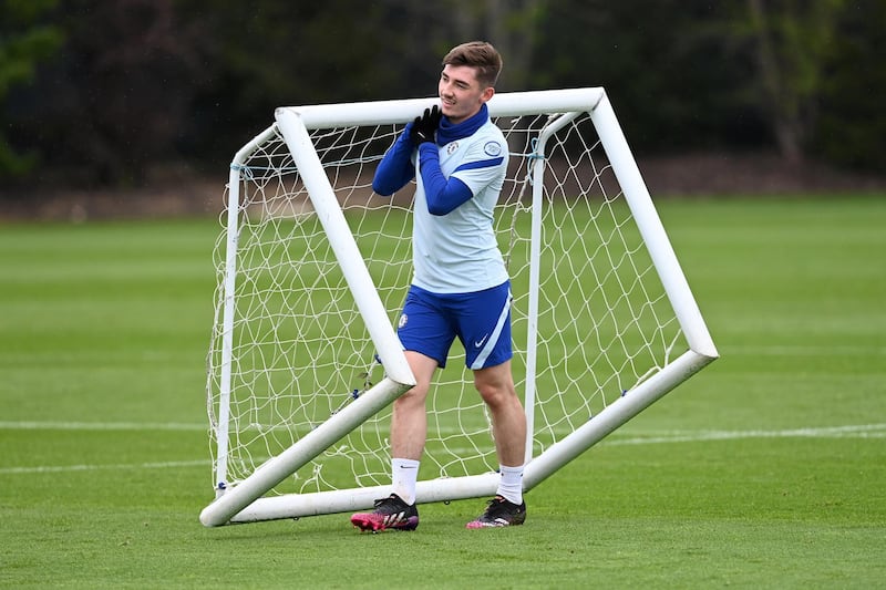 COBHAM, ENGLAND - MAY 21:  Billy Gilmour of Chelsea during a training session at Chelsea Training Ground on May 21, 2021 in Cobham, England. (Photo by Darren Walsh/Chelsea FC via Getty Images)