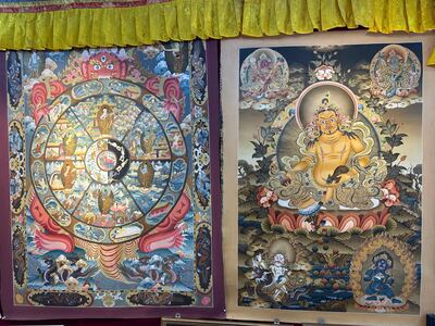 There are worries that the rise in digital thangka paintings will affect businesses and artists selling handmade pieces. Photo: Sakshi Agrawal