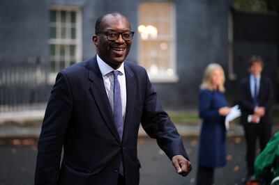 New Chancellor Kwasi Kwarteng leaves Downing Street in London earlier this month. Getty Images