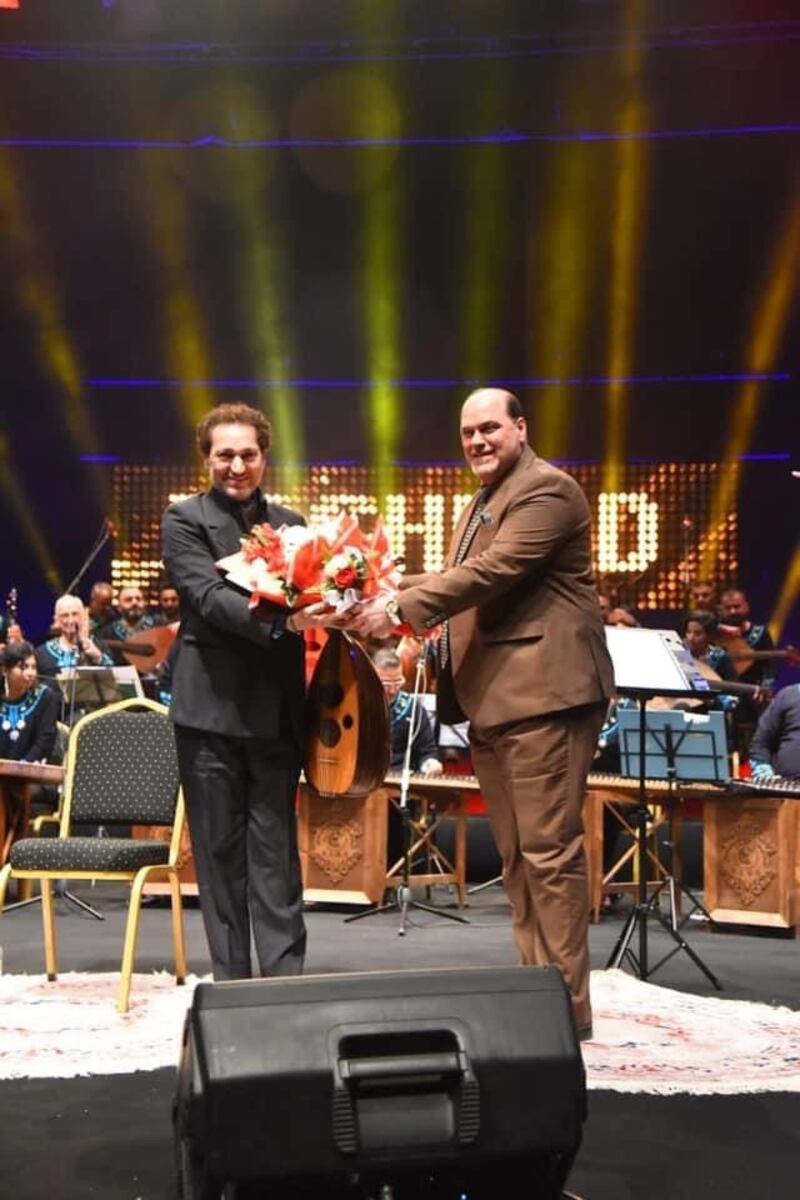 Iraqi oud legend Naseer Shamma. Photo: The National Ensemble of the Iraqi Musical Heritage