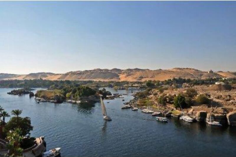 The view from the newly renovated Sofitel Legend Old Cataract Hotel in Aswan. Rosemary Behan / The National