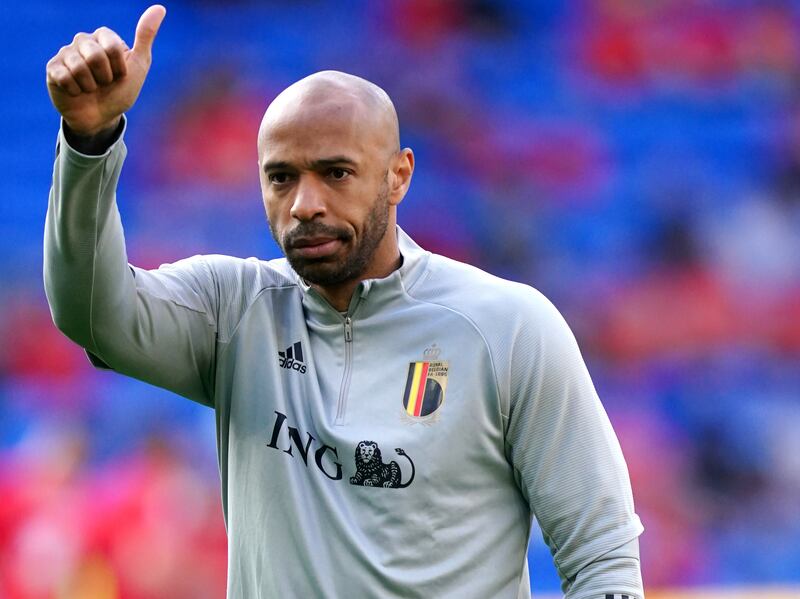 Thierry Henry earned praise from players such as Romelu Lukaku and Eden Hazard during his spell as Belgium assistant coach. PA