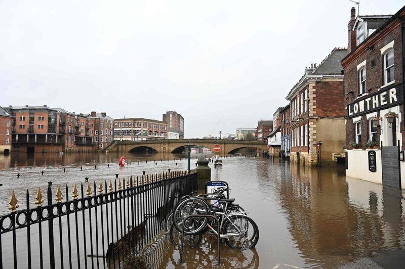 Severe flooding in York. AFP