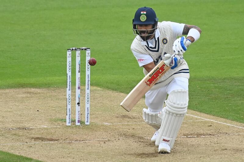 India's Virat Kohli plays a shot. AFP