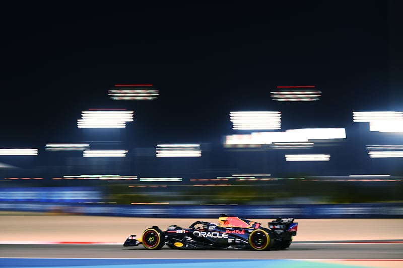 Max Verstappen driving the Red Bull. Getty