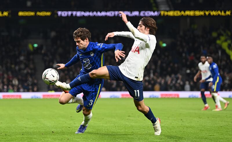 SUB: Marcos Alonso (Werner, 66) 7 – Got involved with a good delivery to Lukaku after 69 minutes. Getty Images