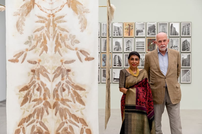 Ishara Art Foundation founder Smita Prabhakar and Richard Armstrong, chair of the advisory board, during the foundation's fifth anniversary celebrations. Photo: Ishara Art Foundation