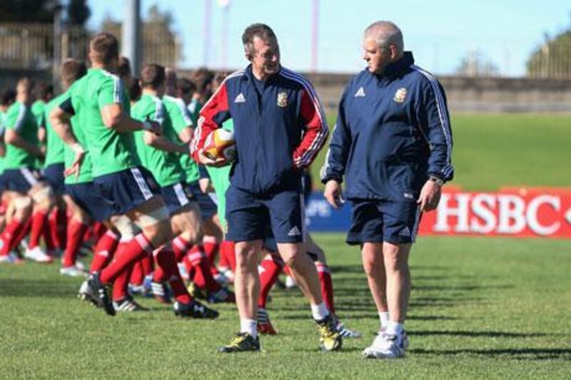 Warren Gatland, right, has called for a little more respect shown towards Bob Dwyer. David Rogers / Getty Images