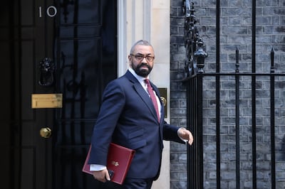 Home Secretary James Cleverly said Hizb ut-Tahrir actively promotes terrorism. Photo: Bloomberg