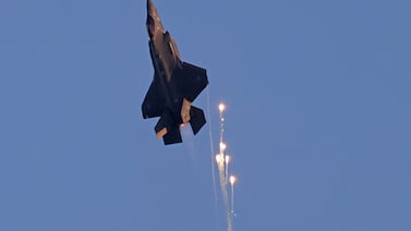 An Israeli F-35 fighter jet. Israeli and US strikes on Syrian territory have intensified since Israel's war in Gaza against Iran-backed Hamas broke out in October.  AFP