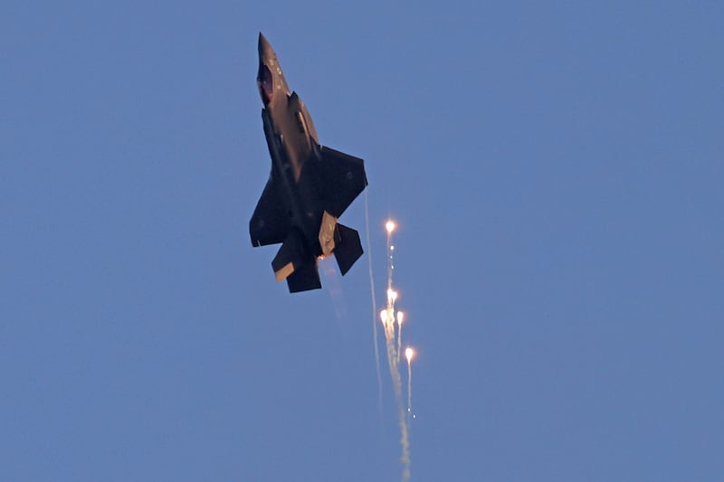 An Israeli F-35 fighter jet. Israeli and US strikes on Syrian territory have intensified since Israel's war in Gaza broke out in October. AFP
