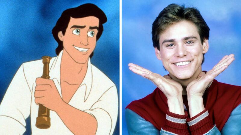 A young Jim Carrey could have provided the voice for Prince Eric in 'The Little Mermaid'. 