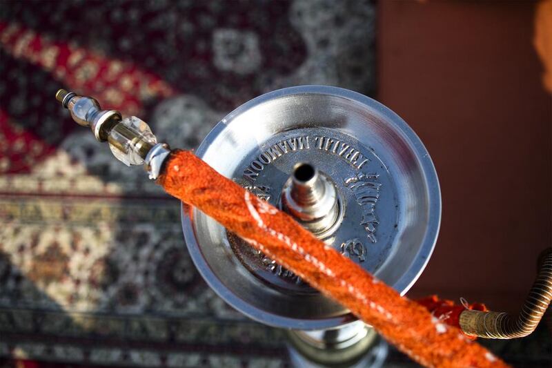 A shisha at the Bedouin camp site which was hand picked for its authenticity. Lee Hoagland / The National