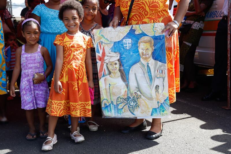 Fijian well-wishers.