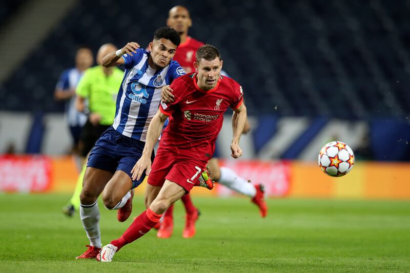 RB James Milner (Liverpool) - Mr Versatile slotted in at right-back against Porto. As ever, the 35-year-old distinguished himself, setting up Liverpool’s second goal in their 5-1 win. EPA