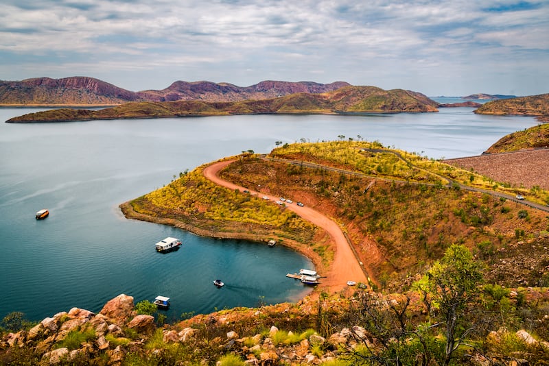 In May, a tourist was seriously injured when she was mauled by a crocodile at Lake Argyle in Kimberley, Western Australia. Getty Images