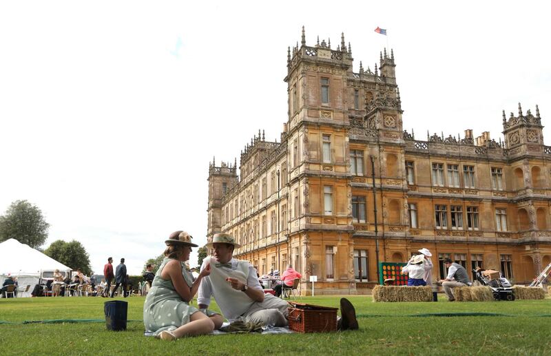 Highclere Castle is the main set location of the British television series Downton Abbey, which has been turned into a film, and will premiere on September 9 in London. AFP