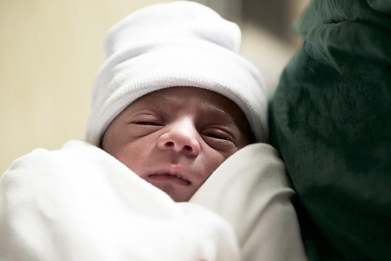 Baby boy Zayed, born at 1.11am in Abu Dhabi’s Corniche Hospital, was named after the UAE’s Founding Father, Sheikh Zayed, by his mother, Hayat Abdulla. Vidhyaa for the National
