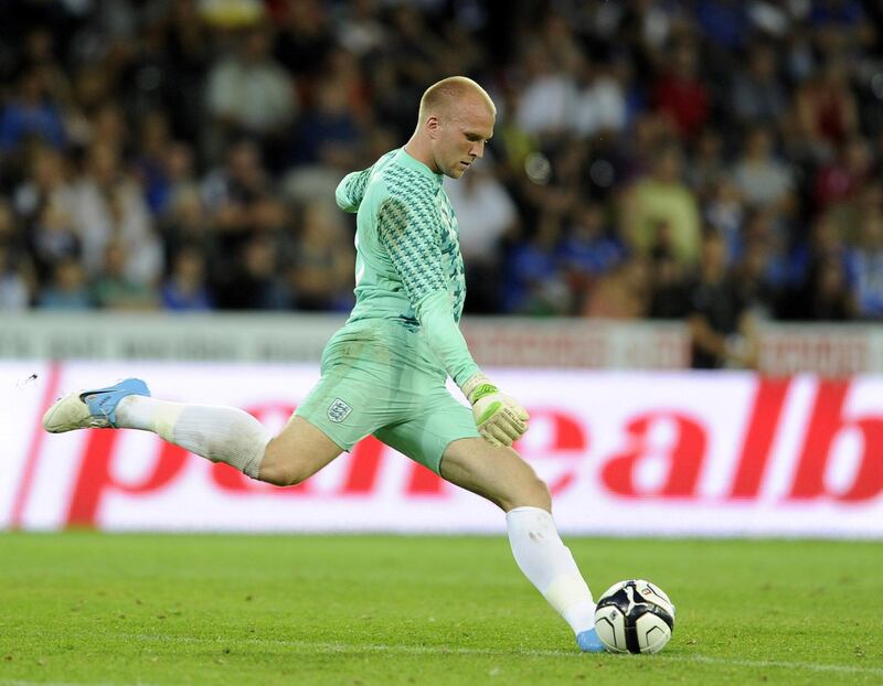 BERN, SWITZERLAND - AUGUST 15:  John Ruddy of England during the international friendly match between England and Italy at Stade de Suisse, Wankdorf on August 15, 2012 in Bern, Switzerland.  (Photo by Claudio Villa/Getty Images)