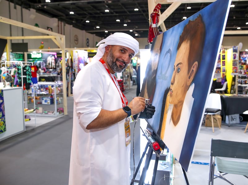 Emirati artist Abdulla Aljneibi