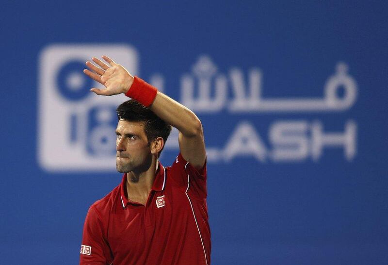 Novak Djokovic defeated Stan Wawrinka 6-1, 6-2 on Friday night in the Mubadala World Tennis Championship semi-final. Francois Nel / Getty Images / January 2, 2015