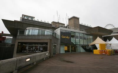 A view shows the exterior of the Hayward Gallery that re-opened after refirbishment in London on January 24, 2018. (Photo by Daniel LEAL-OLIVAS / AFP)