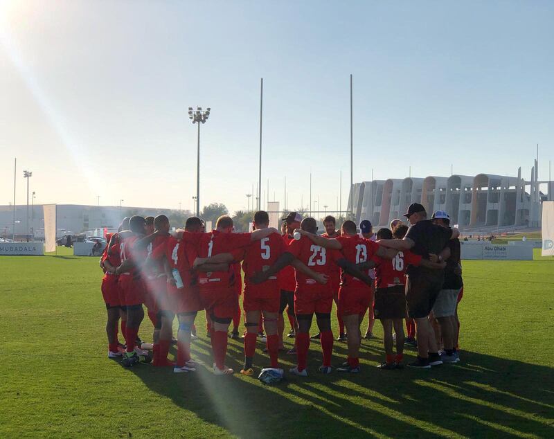 Abu Dhabi Saracens won all nine of their matches with a bonus point as they won UAE Division One - but they will opt against promotion to the Premiership. Courtesy Abu Dhabi Saracens