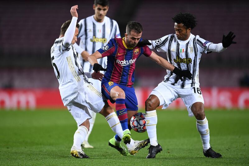 RWB: Juan Cuadrado (Juventus, right) -  The Colombian’s crossing has become one of Juve’s most reliable weapons. At Barcelona, he supplied his third assist within three days. Getty