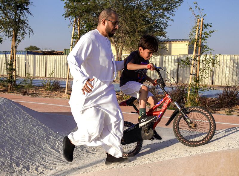 The BMX track is another favorite for young ones 