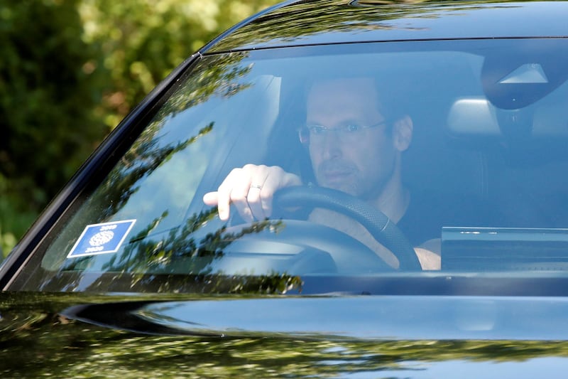 Chelsea Technical and Performance Advisor Petr Cech arrives at Cobham Training Centre. Reuters