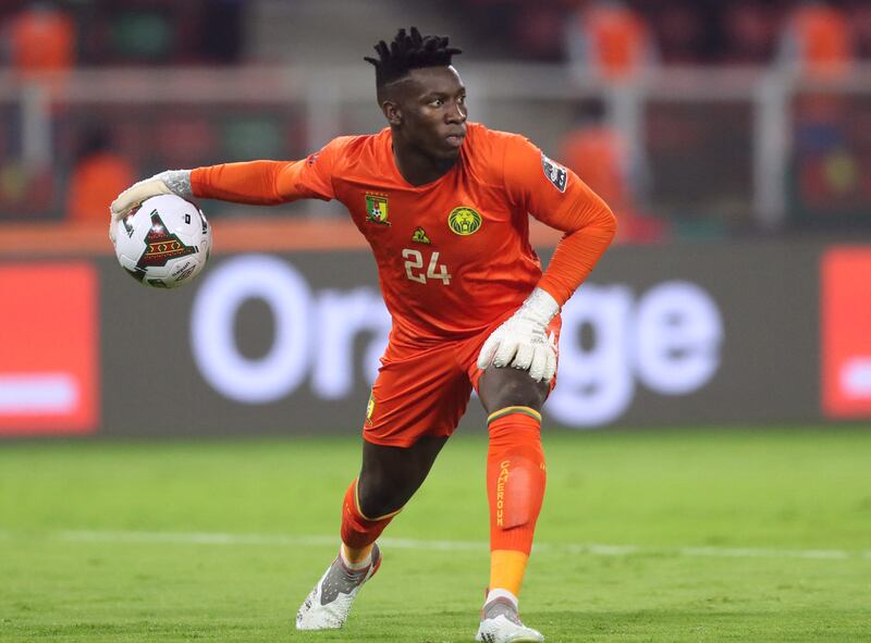 Cameroon goalkeeper Andre Onana. Reuters