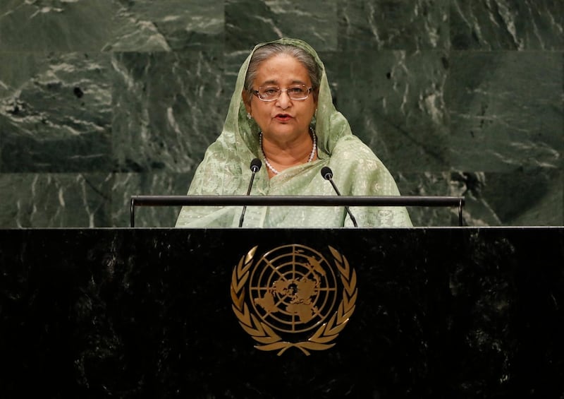 Prime Minister of Bangladesh Sheikh Hasina.  EPA