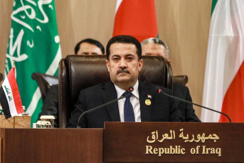 Iraqi Prime Minister Mohammed Shia Al Sudani. AFP