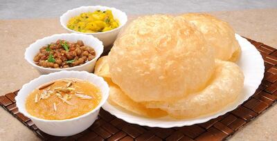 The halwa puri from Hot n Spicy.