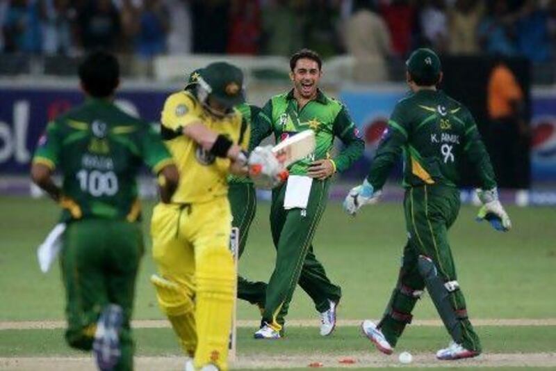 Saeed Ajmal took two wickets for Pakistan, but it took a Superover for his team to clinch victory.