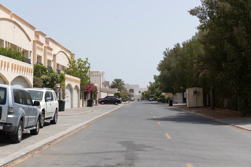 A villa community in Dubai's Al Safa 1 was included in the study assessing how neighbourhoods cope with peak temperatures  Antonie Robertson / The National
