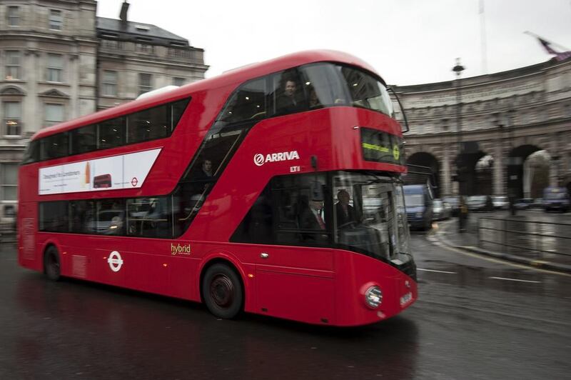 Another of Mr Heatherwick’s projects was a redesign of London’s double-decker buses. Ben Stansall / AFP