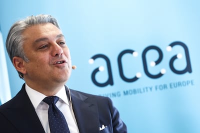 ACEA president Luca de Meo said the car industry in Europe was moving fast. EPA
