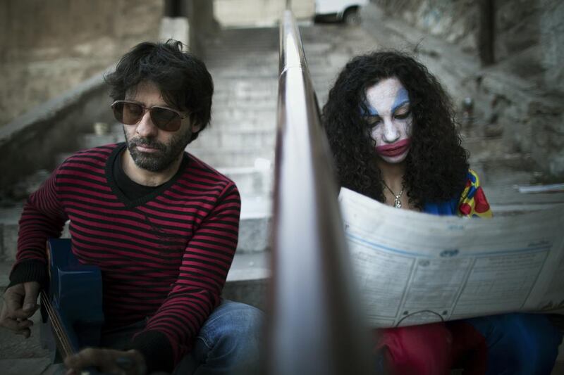 The Lebanese producer Zeid Hamdan and Egyptian singer Maryam Saleh, who says she was always asked to play the clown in her early acting days. Courtesy Ali Saadi