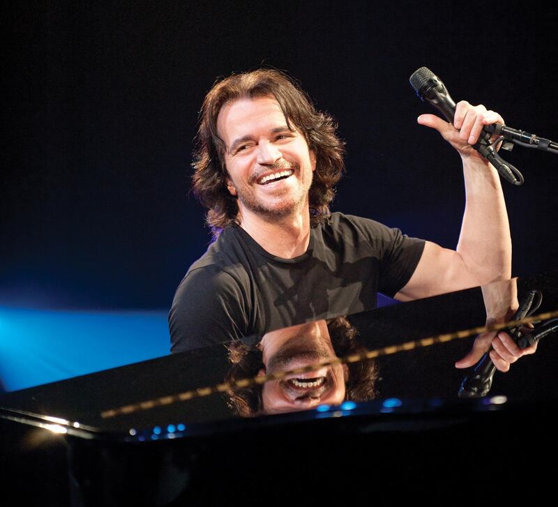 Greek composer Yanni has performed in the UAE five times in seven years, with a sixth to come on February 14. Courtesy Flash Entertainment